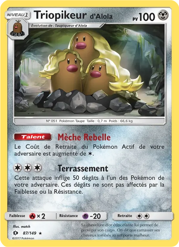 Carte Triopikeur d’Alola