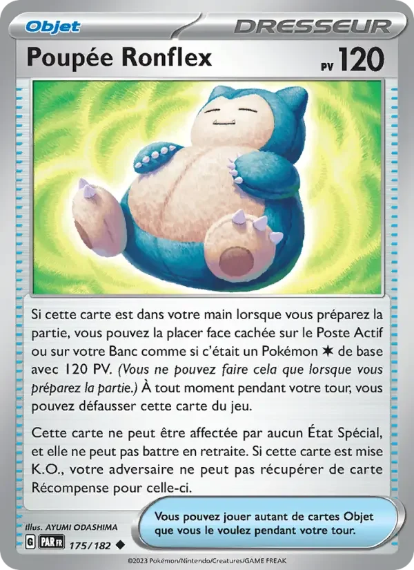 Carte Poupée Ronflex