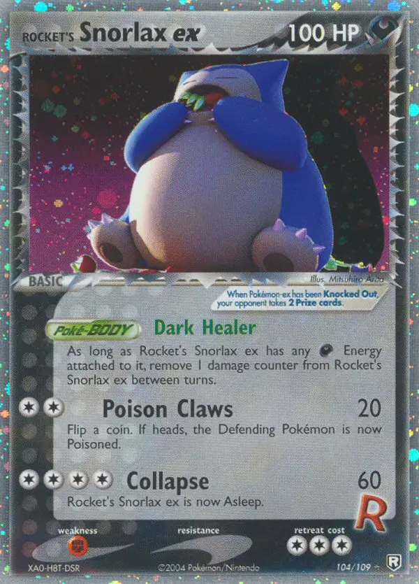 Carte Rocket's Snorlax ex