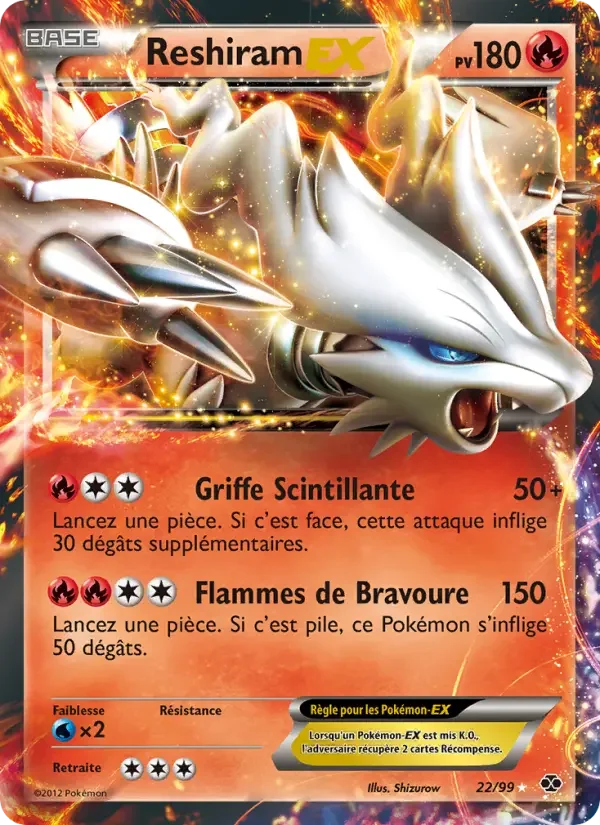Carte Reshiram-EX