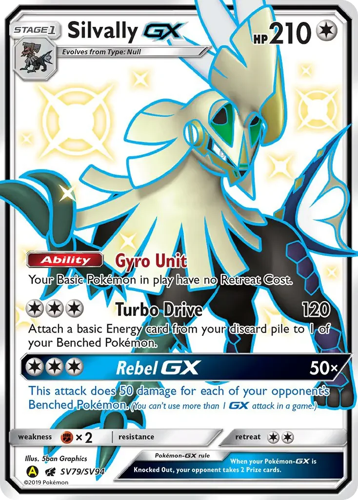Carte Pokémon Silvallié-GX — Destinées Occultes