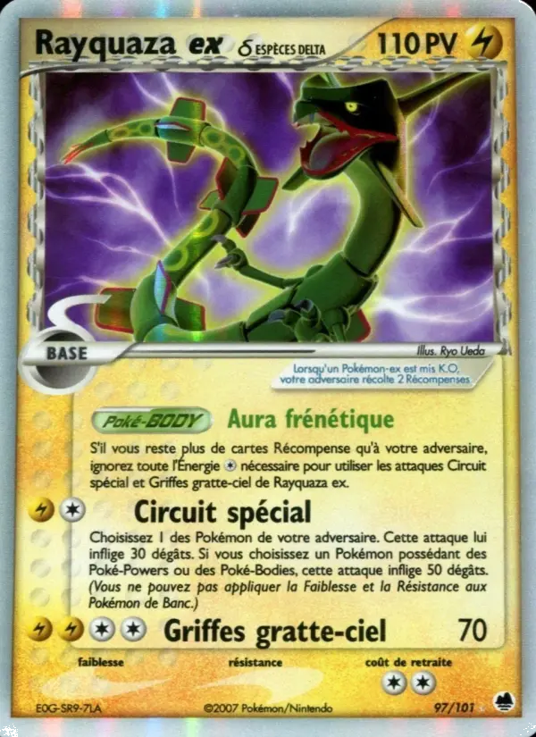 Carte Rayquaza ex δ
