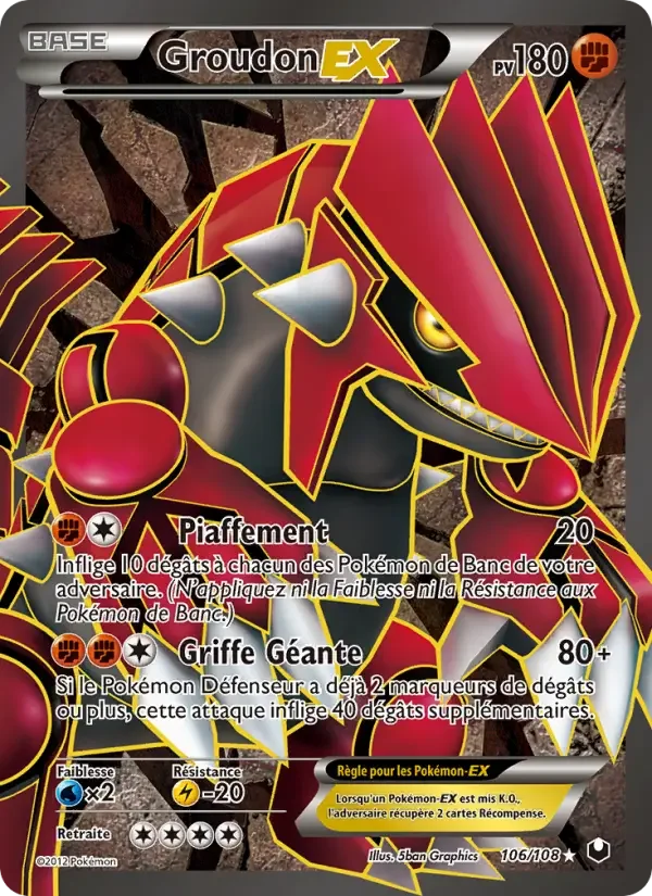 Carte Groudon-EX