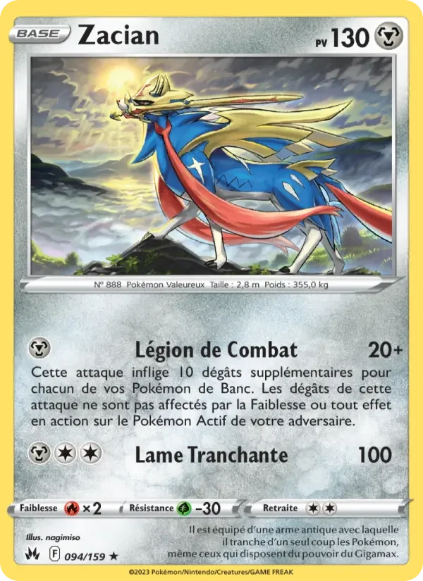 Carte Zacian