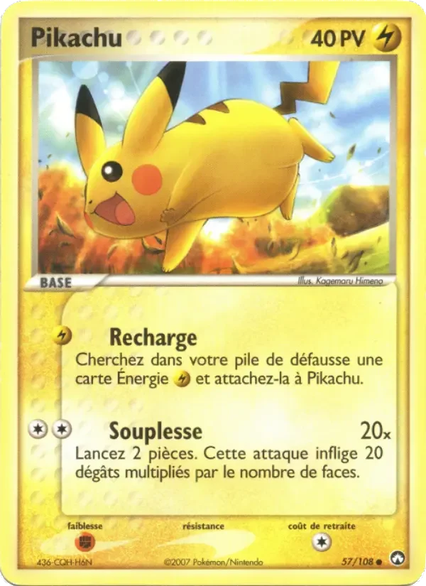 Carte Pikachu