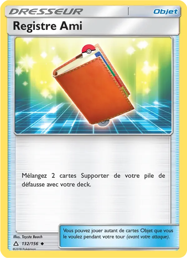 Carte Registre Ami