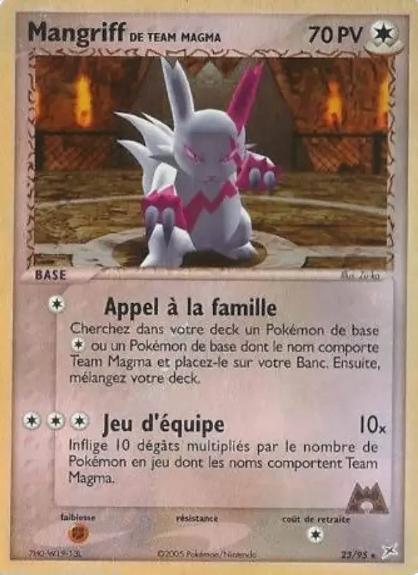 Carte Mangriff de Team Magma