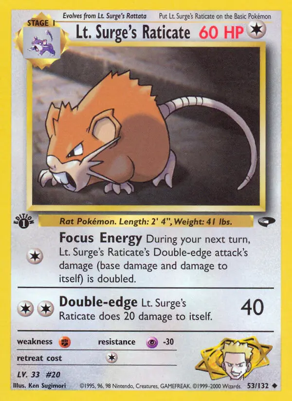 Carte Lt. Surge's Rattatac
