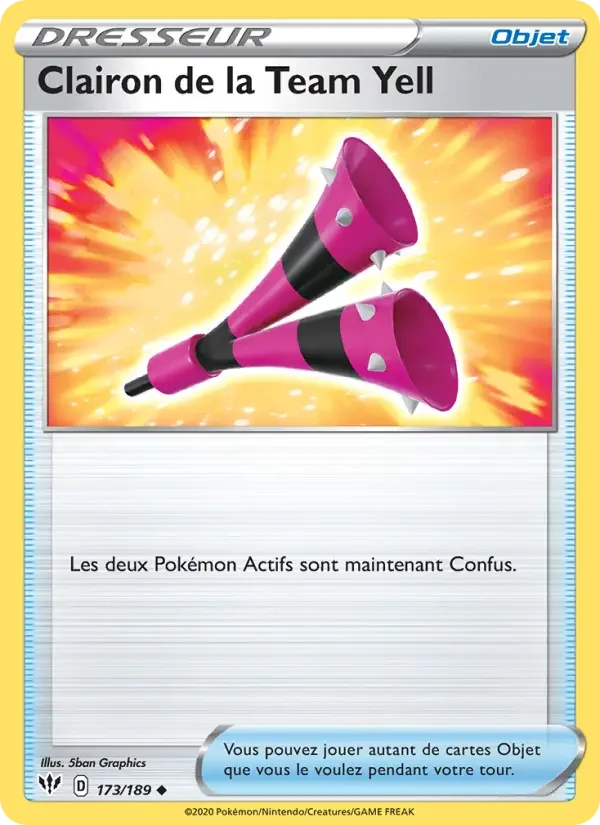 Carte Clairon de la Team Yell