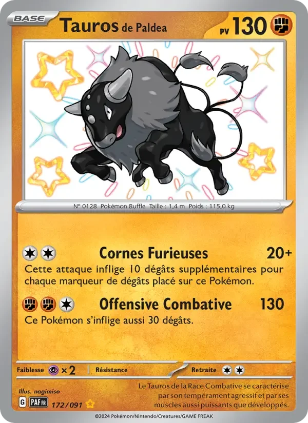 Carte Tauros de Paldea