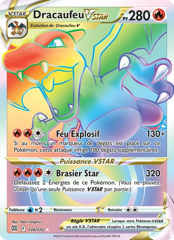 Carte Dracaufeu VSTAR