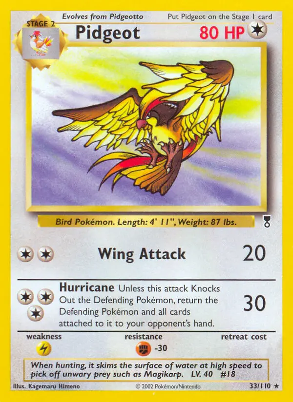 Carte Pidgeot