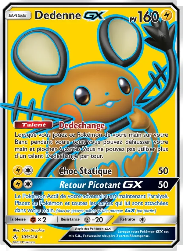 Carte Dedenne GX