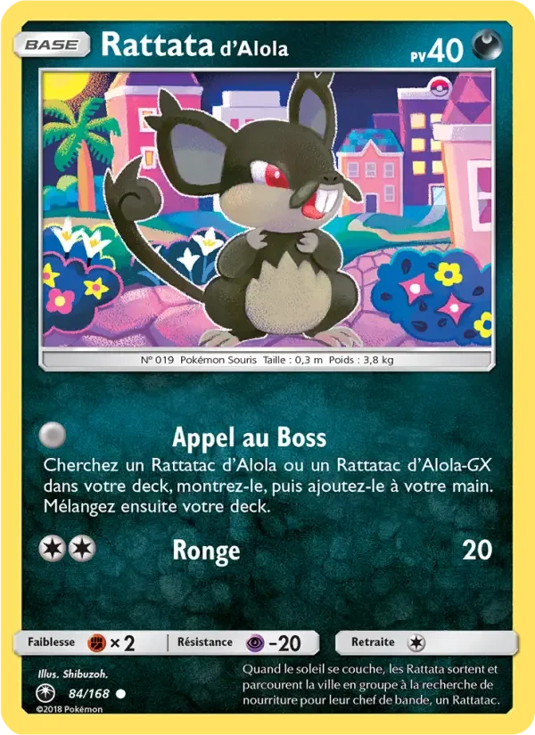 Carte Rattata d’Alola