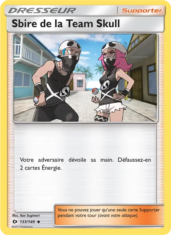 Carte Sbire de la Team Skull