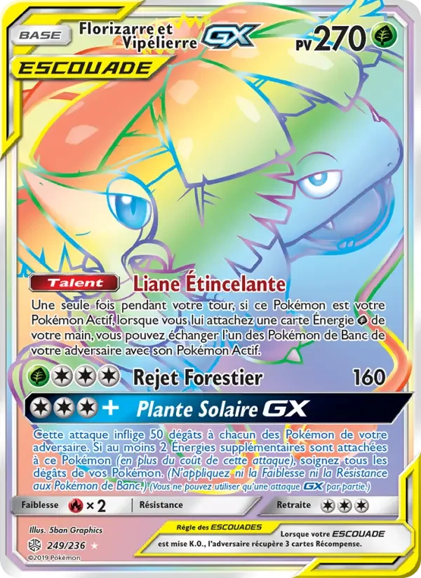 Carte Florizarre et Vipélierre GX