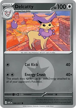 Carte Pokémon Delcatty — Héros Transcendants