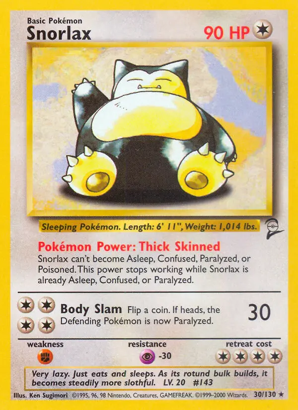 Carte Snorlax