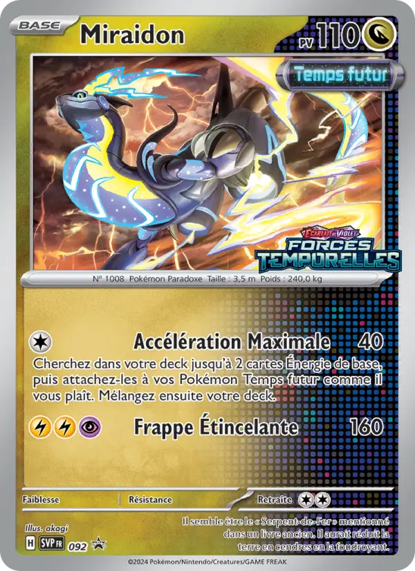 Carte Pokémon Miraidon — Promos Écarlate et Violet