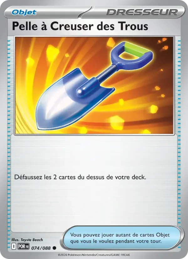 Carte Pelle à Creuser des Trous