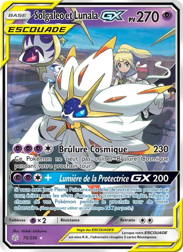 Carte Solgaleo et Lunala GX