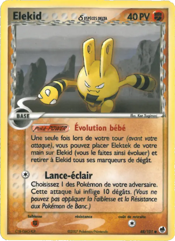 Carte Elekid δ
