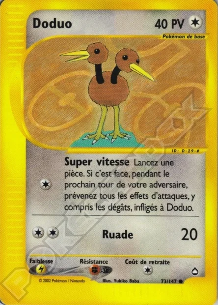 Carte Pokémon Soporifik — Aquapolis