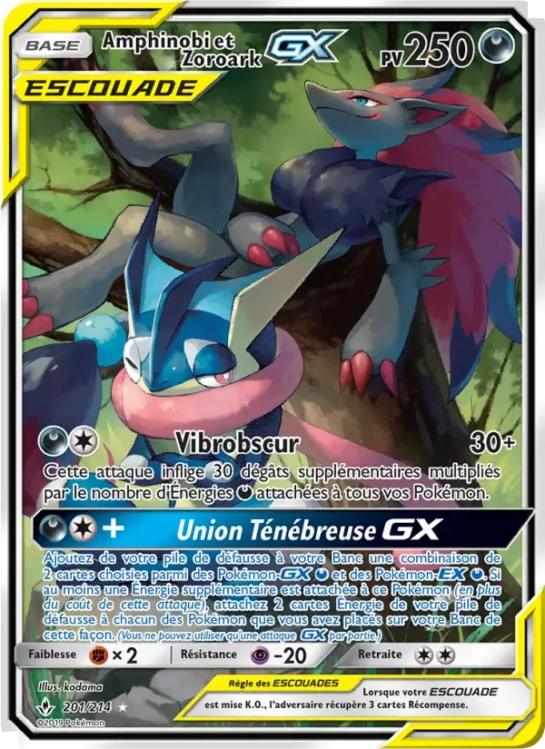 Carte Amphinobi et Zoroark GX