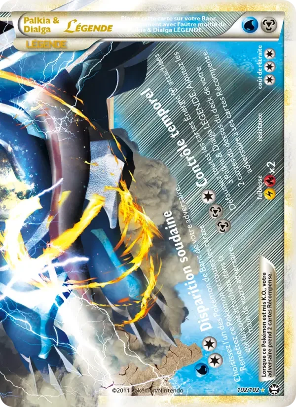 Carte Palkia & Dialga LÉGENDE