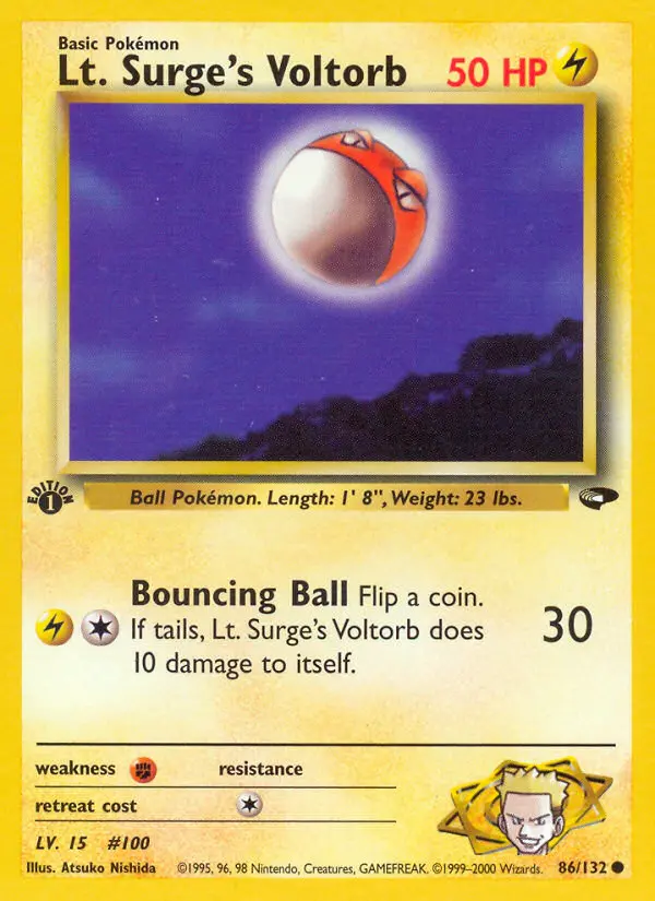 Carte Lt. Surge's Voltorbe