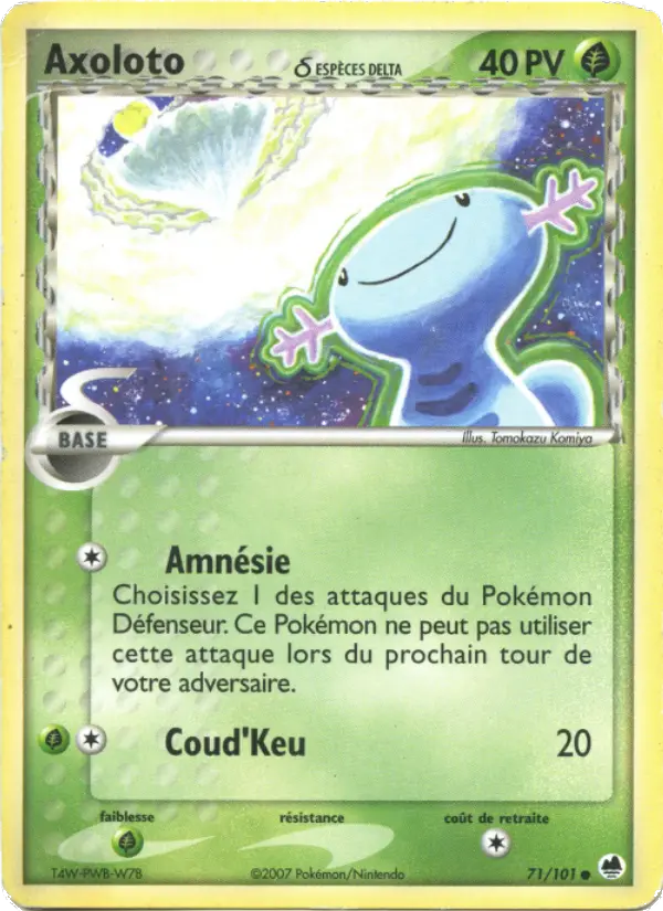Carte Axoloto δ