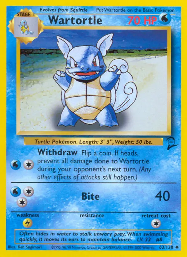Carte Wartortle