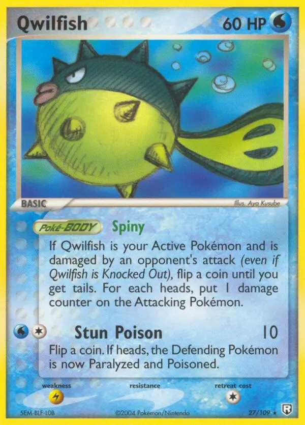 Carte Qwilfish