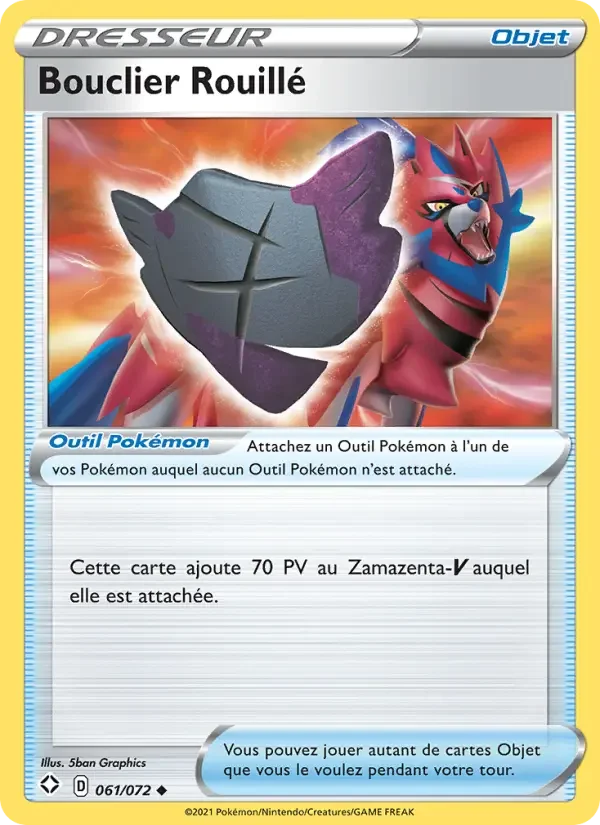 Carte Bouclier Rouillé