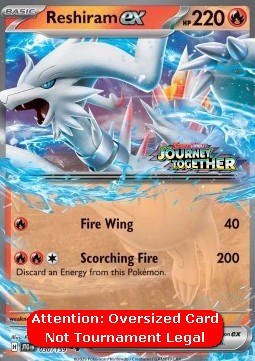 Carte Pokémon Reshiram-ex — Jumbo