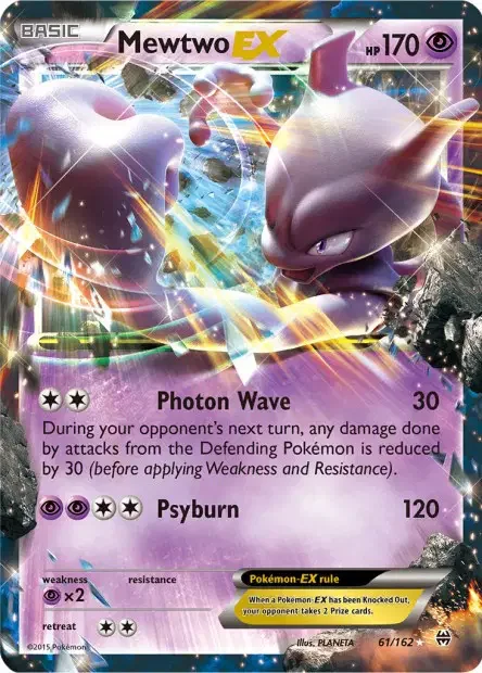 Carte Pokémon Mewtwo-EX — Jumbo