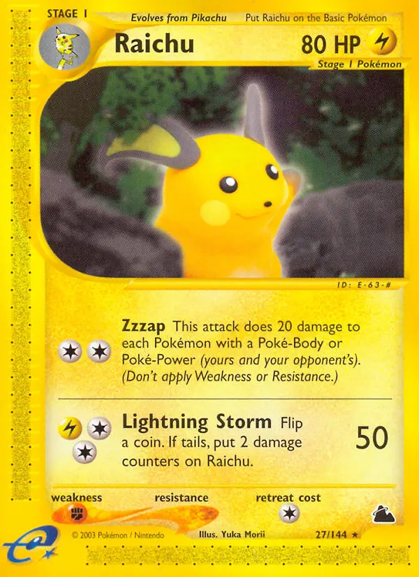 Carte Raichu
