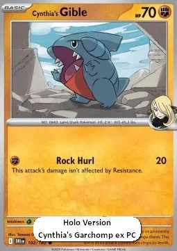 Carte Pokémon Griknot de Cynthia — Rivalités Destinées