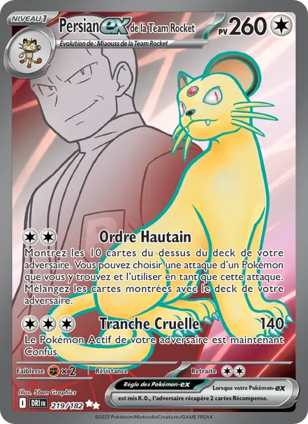 Carte Persian-ex de la Team Rocket