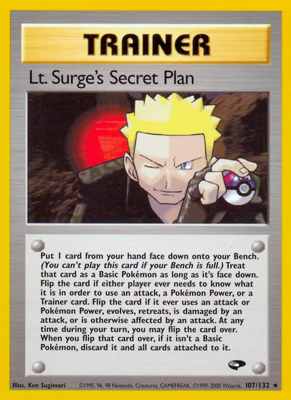 Carte Lt. Surge's Secret Plan