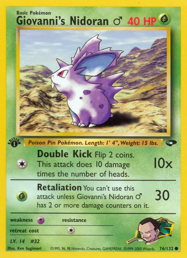 Carte Giovanni's Nidoran ♂