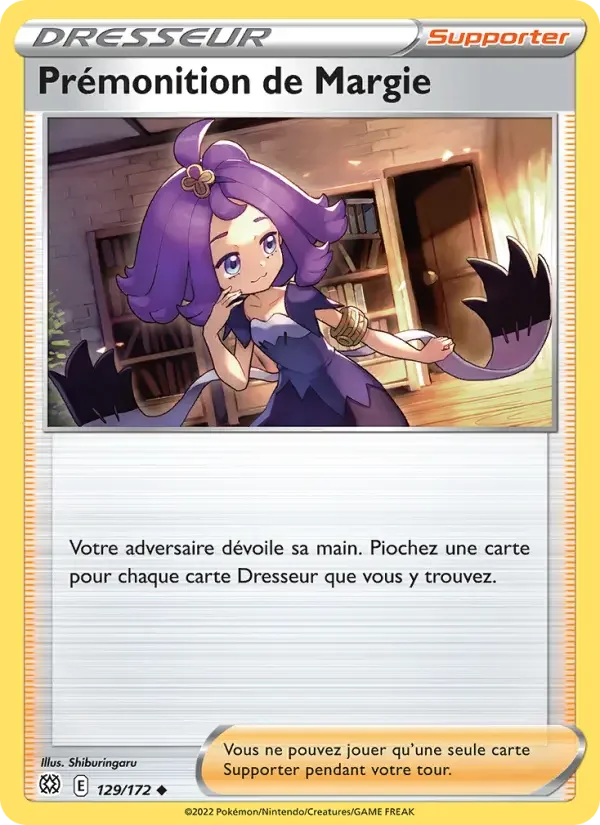 Carte Prémonition de Margie