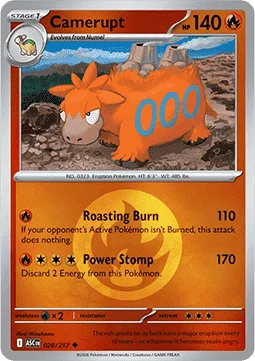 Carte Pokémon Camérupt — Héros Transcendants