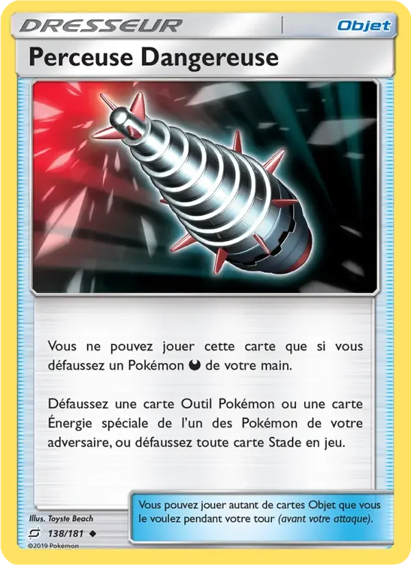 Carte Perceuse Dangereuse