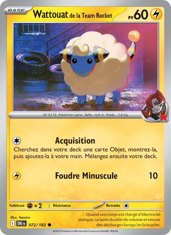 Carte Wattouat de la Team Rocket