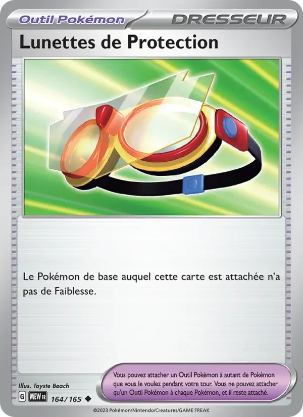 Carte Lunettes de Protection