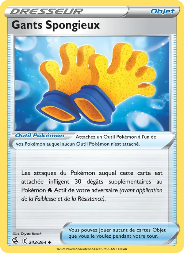 Carte Gants Spongieux