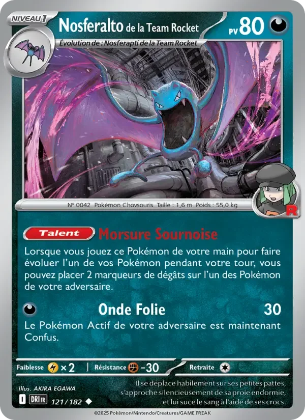 Carte Nosferalto de la Team Rocket