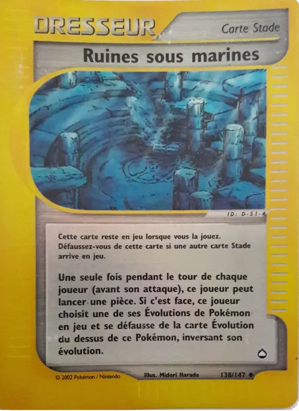 Carte Ruines sous marines