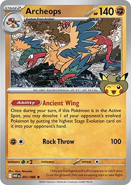Carte Pokémon Aéroptéryx — Flamme Blanche